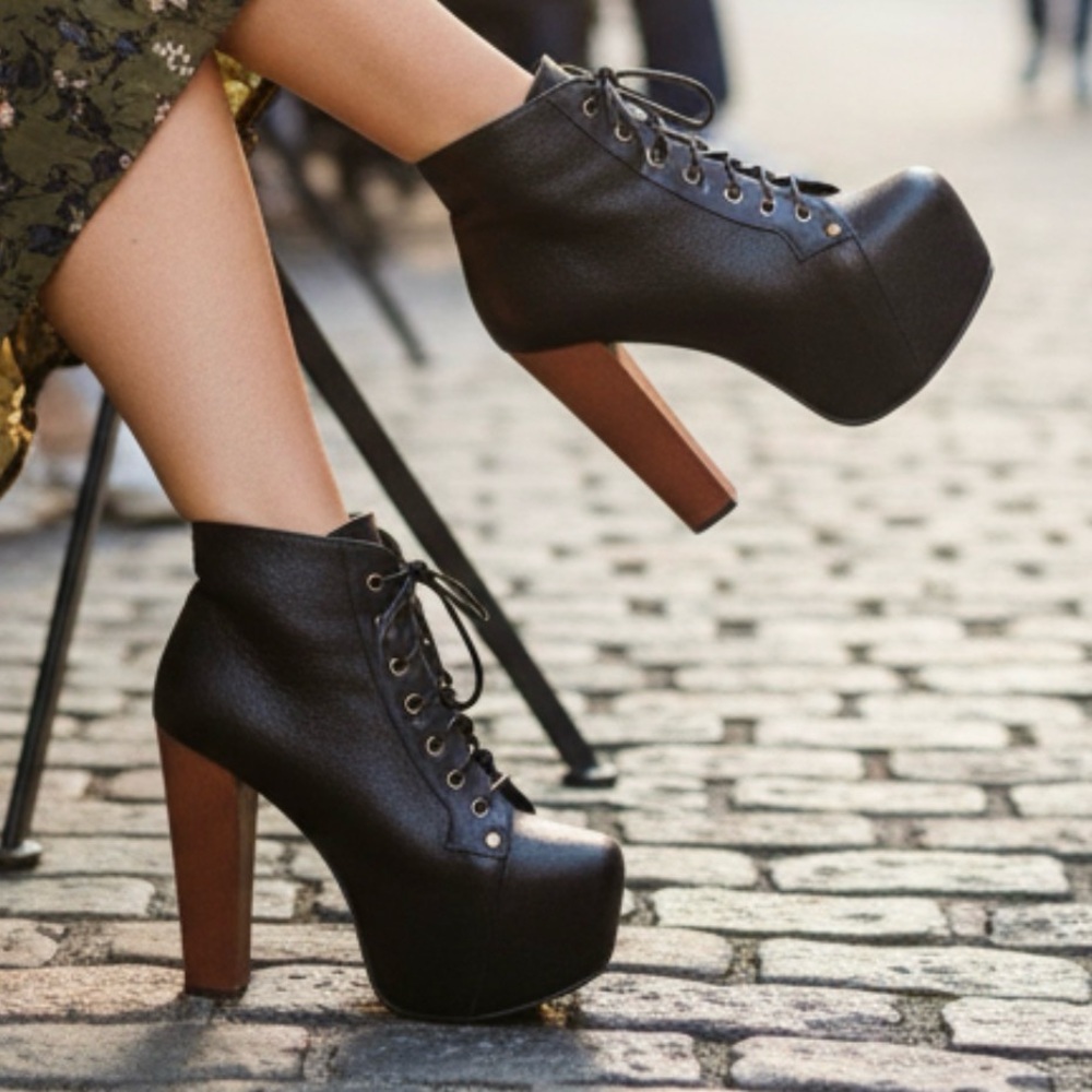 Jeffrey Campbell Lita booties in black